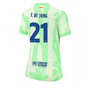 Barcelona Frenkie de Jong #21 Tredje Tröja Dam 2024-25 Kortärmad